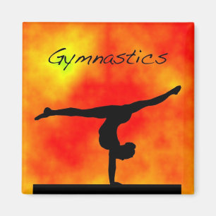 Orange Gymnastik-Magnet Magnet