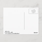 Orange Gymnastik Postkarte (Rückseite)