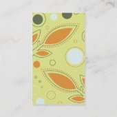 Orange Hahn Visitenkarte (Rückseite)