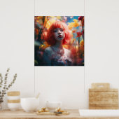Orange Hair Fairy Poster (Küche)