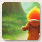 Orange Hair Getränkeuntersetzer (Vorderseite)