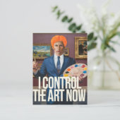 Orange Hair Man Kontrolle The Art of Museo Postkarte (Stehend Vorderseite)