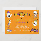 Orange Hajagween Einladung (Vorderseite)