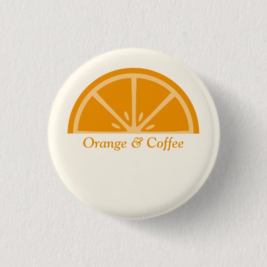Orange Half Slice Button (Vorderseite)