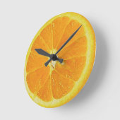 ORANGE-HALF WALL CLOCK RUNDE WANDUHR (Winkel)