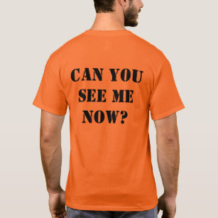 Orange Hallo-Kräfte Shirt: "KÖNNEN SIE MICH JETZT T-Shirt