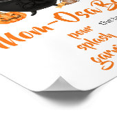 Orange Halloween Baby Braut Mama Osa Bar Poster (Ecke)