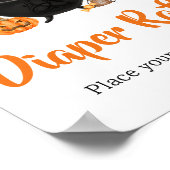 Orange Halloween Baby brütet Windeln Poster (Ecke)