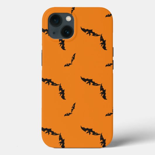 Orange Halloween/bat Case-Mate iPhone Case (Rückseite)