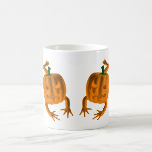 Orange Halloween Frosch Kaffeetasse