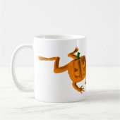 Orange Halloween Frosch Kaffeetasse (Links)
