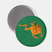 Orange Halloween Frosch Magnet (Vorderseite/Rückseite)
