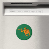 Orange Halloween Frosch Magnet (In Situ (Geschirrspüler))