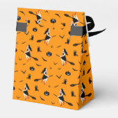 Orange Halloween Gefälligkeitsbox mit Hexen Geschenkschachtel (Rückseite)