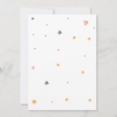 Orange Halloween Ghost Little Boo Baby Dusche Einladung (Rückseite)