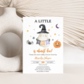 Orange Halloween Ghost Little Boo Baby Dusche Einladung