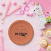 Orange Halloween Ghosts Pappteller (Party)