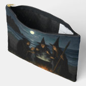 Orange Halloween Hexe Zubehörtasche (Offen)