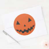 Orange Halloween Kürbislaterne Silhouette Sticker (Umschlag)