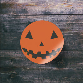 Orange Halloween Kürbislaterne Silhouette Sticker