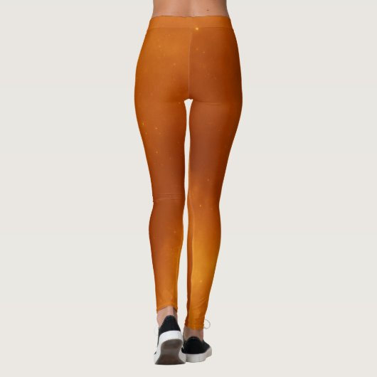Orange Halloween Leggings (Rückseite)