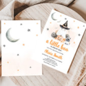 Orange Halloween Little Boo Baby Dusche Einladung