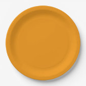 Orange Halloween Pappteller (Vorderseite)