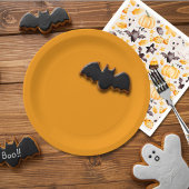 Orange Halloween Pappteller