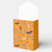 "Orange Halloween Pumpkin and Ghost Favor Box" Geschenkschachtel (Geöffnet)