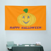 Orange Halloween Pumpkin Banner (Messe)