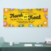 Orange Halloween Runk oder Leckerei Church Event Banner (Messe)