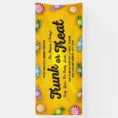 Orange Halloween Runk oder Leckerei Church Event Banner (Vertikal)