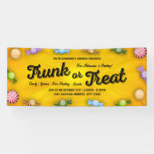 Orange Halloween Runk oder Leckerei Church Event Banner (Horizontal)