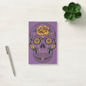 Orange Halloween Skull Post-it Klebezettel (Büro)