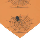Orange Halloween Spider Web Table Runner Großer Tischläufer (Ecke)