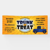 Orange Halloween Trunk oder Leckerei Truck Pumpkin Banner (Horizontal)