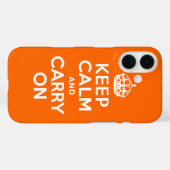Orange halten Sie Ruhe und tragen Sie weiter Case-Mate iPhone Hülle (Rückseite (Horizontal))