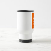 Orange halten Sie Ruhe und tragen Sie weiter Reisebecher (Mittel)