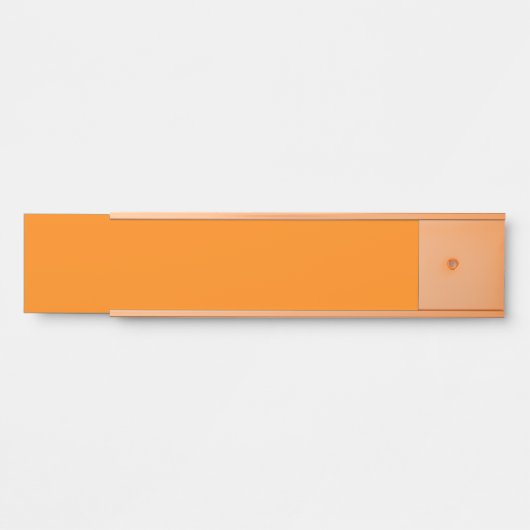 Orange Hanging Name Sign Türschild (Vorderseite )