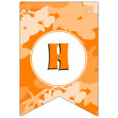Orange Happy Birthday Floral Bunting Banner (Zweite Fahne)