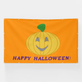 Orange Happy Halloween Banner (Horizontal)