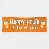 Orange Happy Hour Banner (Horizontal)