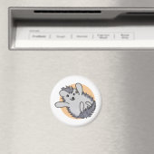 Orange Happy Niedlich Igel Magnet (In Situ (Geschirrspüler))