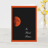 Orange Harvest Moon, Beileid, Ermutigung Karte (Gelbe Blume)