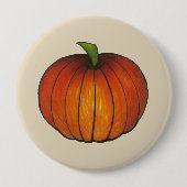 Orange Harvest Pumpkin Patch Herbst Button (Vorderseite)