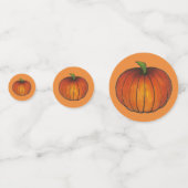 Orange Harvest Pumpkin Patch Herbst Konfetti (Rückseiten)
