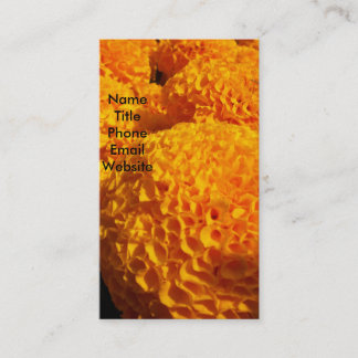 Orange Hauch-Visitenkarte Visitenkarte