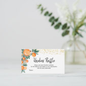 Orange Haupt-Squeeze Brautparty Undies Raffle Begleitkarte (Stehend Vorderseite)