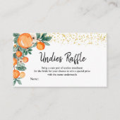 Orange Haupt-Squeeze Brautparty Undies Raffle Begleitkarte (Vorderseite)