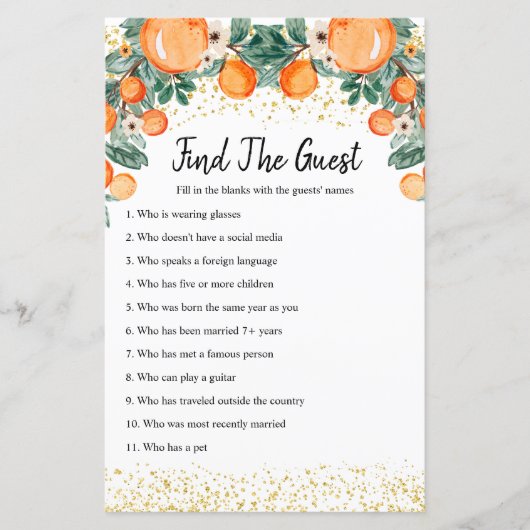 Orange Haupt-Squeeze Finden Sie das Gast-Spiel (Vorderseite)